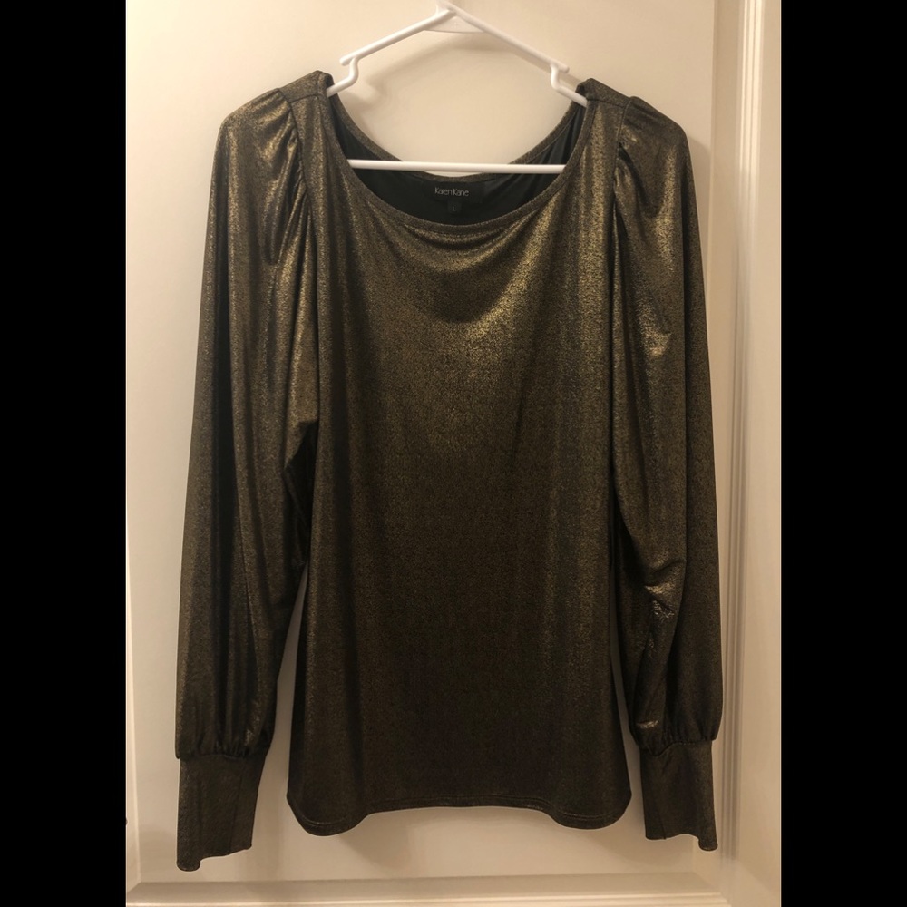 NWT Karen Kane Metallic Top fits M/L